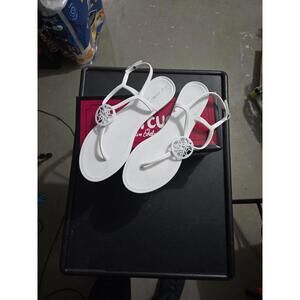 Circus by Sam Edelman White Mae Jelly Sandals Size 8M